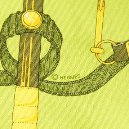 Hermes Silk Eperon D'Or Pocket Square Scarf 4 of 5
