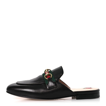 Gucci Calfskin Womens Princetown Slippers 35.5 Black 1 of 15