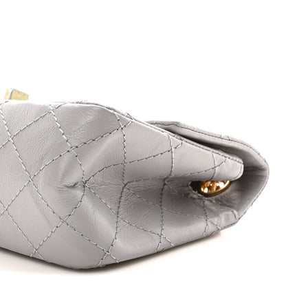 Chanel Aged Calfskin Quilted 2.55 Reissue Mini Flap Grey 10 of 11