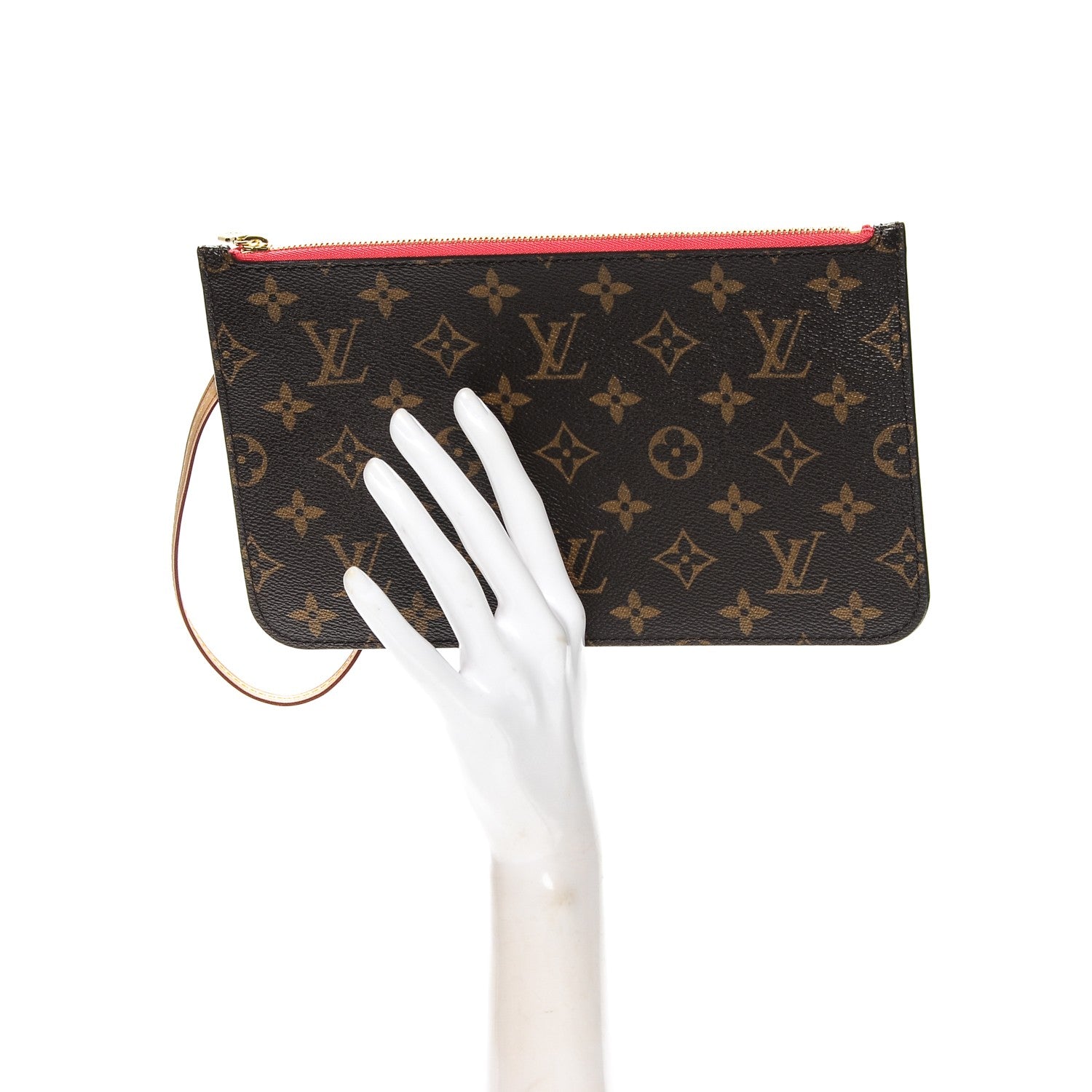 Louis Vuitton Monogram Neverfull MM GM Pochette Pink 2 of 6