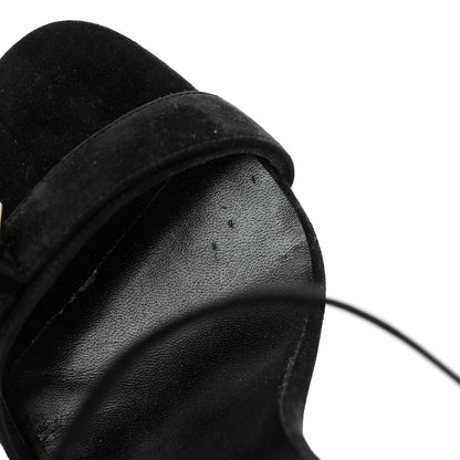 Christian Louboutin Veau Velours Umberta 100 Sandals 40 Black 10 of 10
