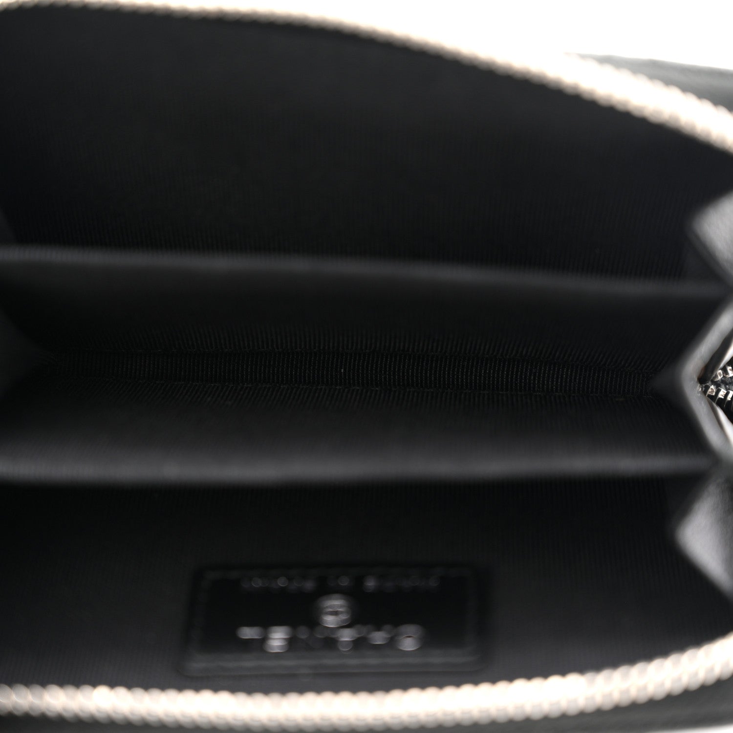 Chanel Iridescent Caviar Quilted Zip Coin Purse Black 5 of 8