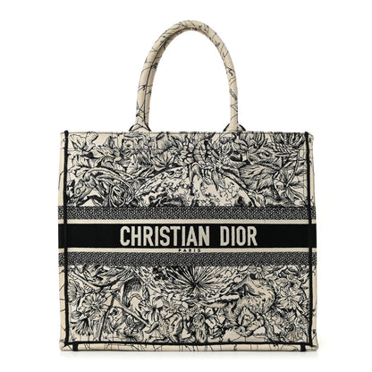 Christian Dior Canvas Embroidered Zodiac Book Tote Latte Multicolor 1 of 10