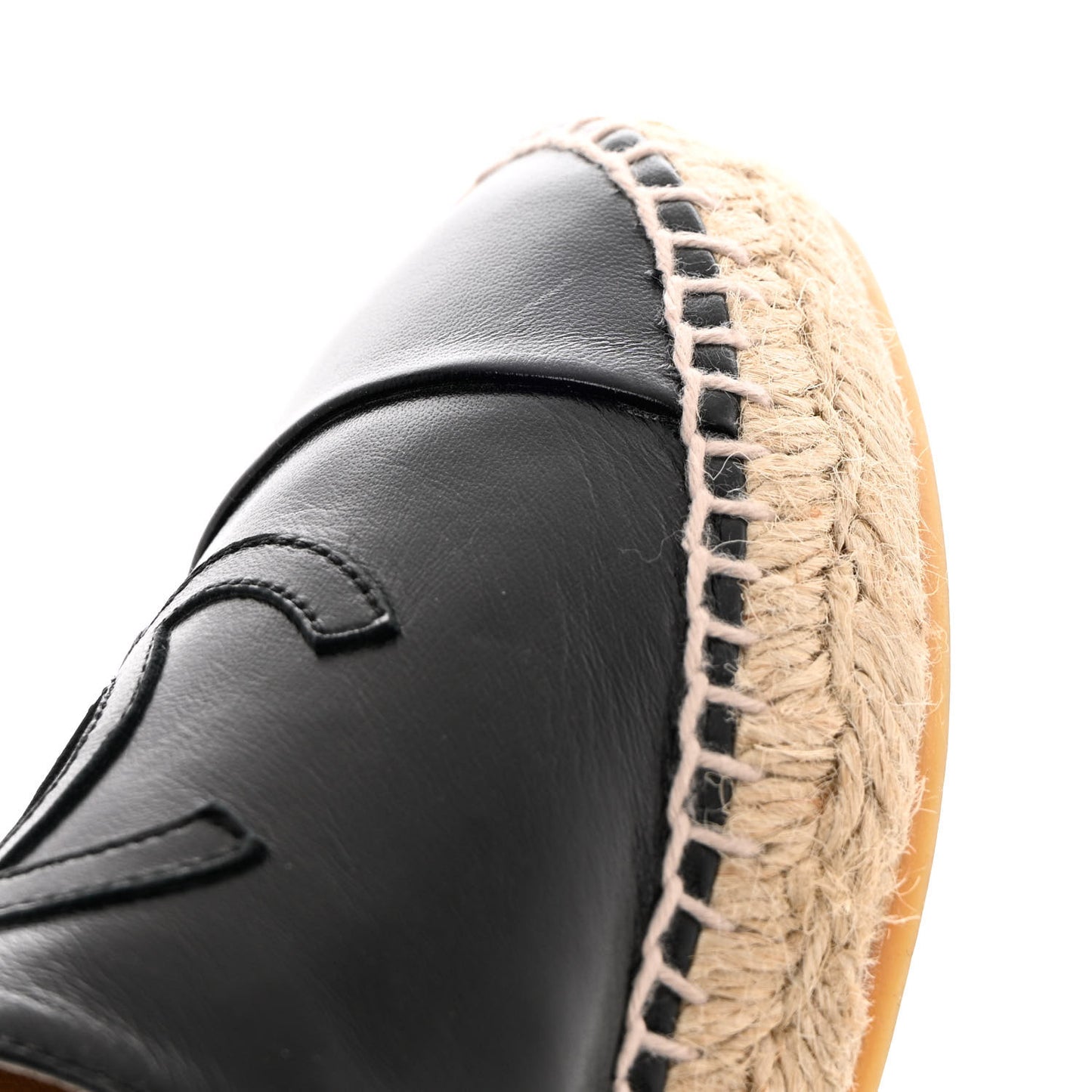 Lambskin CC Espadrilles 40 Black