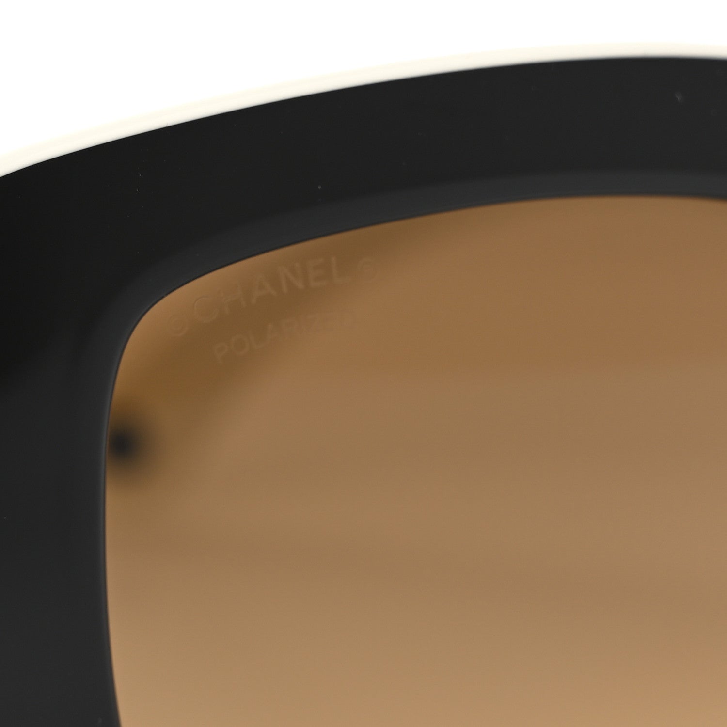 Chanel Acetate Square Sunglasses 6059 Black White 7 of 8