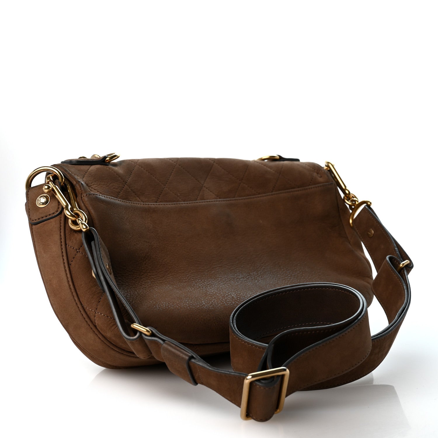 Chanel Suede Calfskin Stitched Small Paris in Rome Messenger Brown 3 of 12