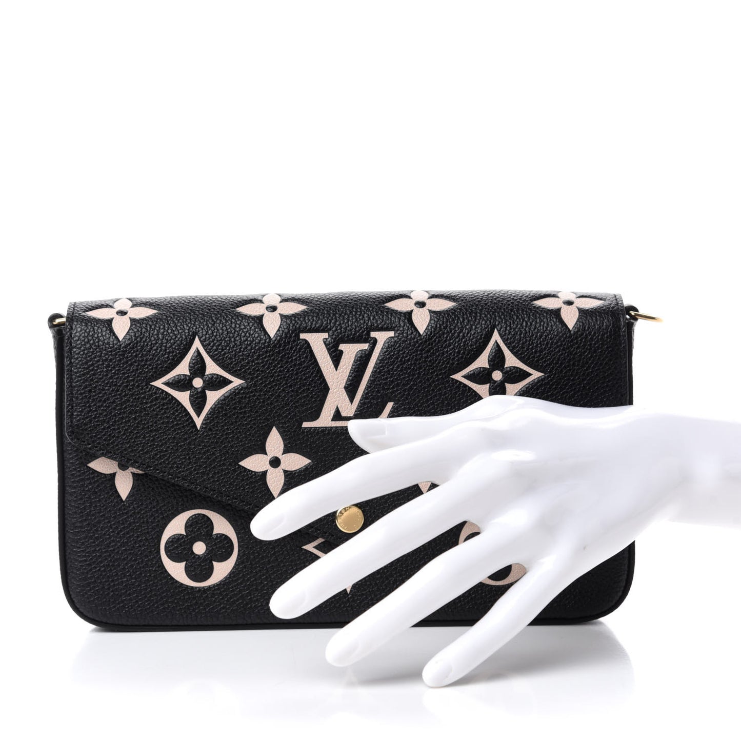 Empreinte Monogram Giant Felicie Pochette Black Beige