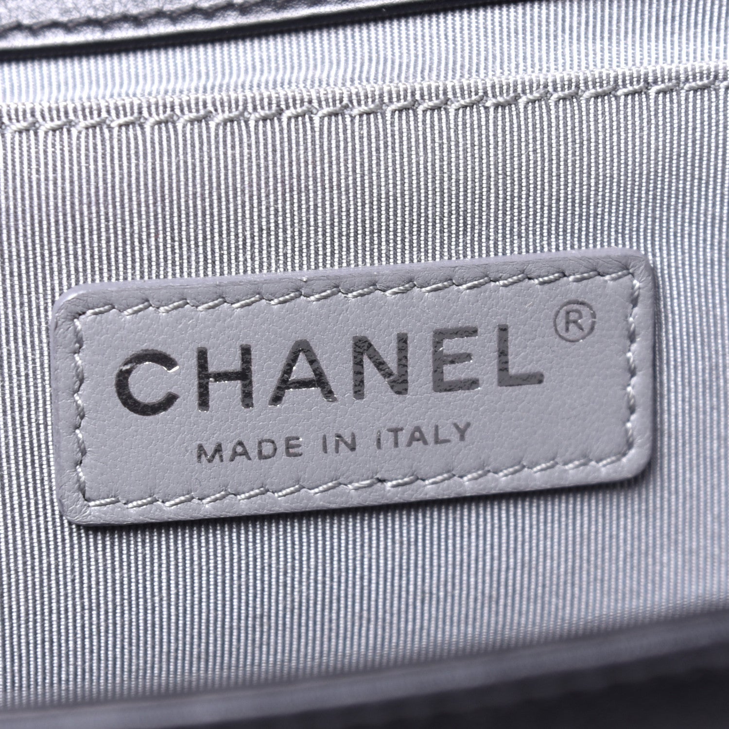 Chanel Calfskin Chevron Quilted Medium Boy Flap Black 6 of 10