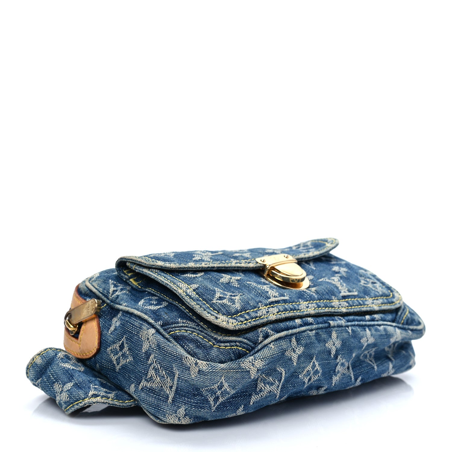 Louis Vuitton Monogram Denim Bum Bag Blue 4 of 9