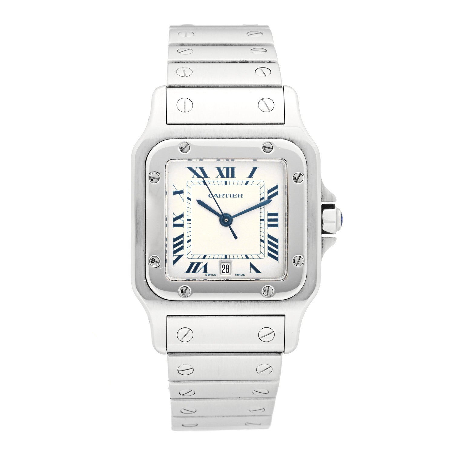 Cartier Stainless Steel 29mm Santos De Cartier Galbee Quartz Watch 1 of 4