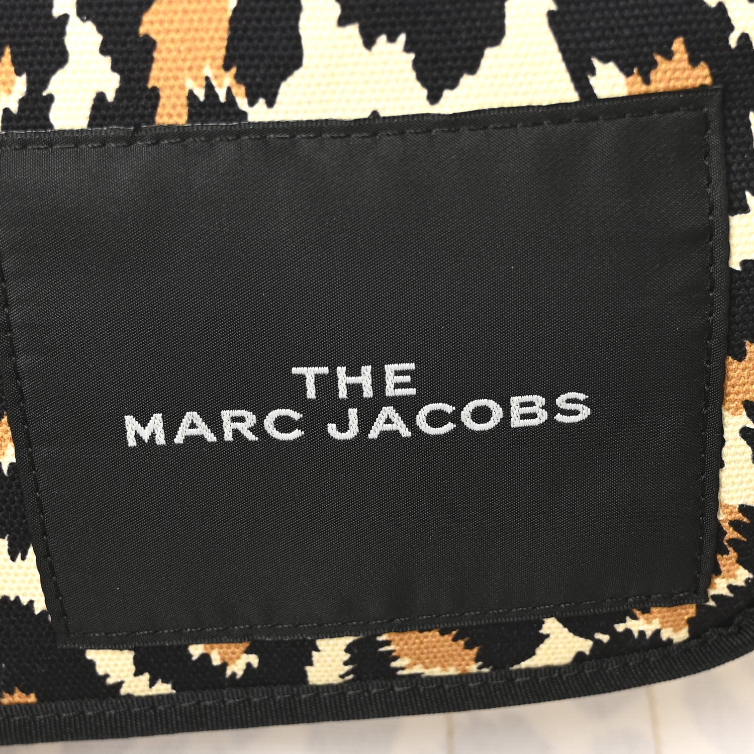 Marc Jacobs Cotton Canvas Leopard Print Large The Traveler Tote Bag 6 of 10