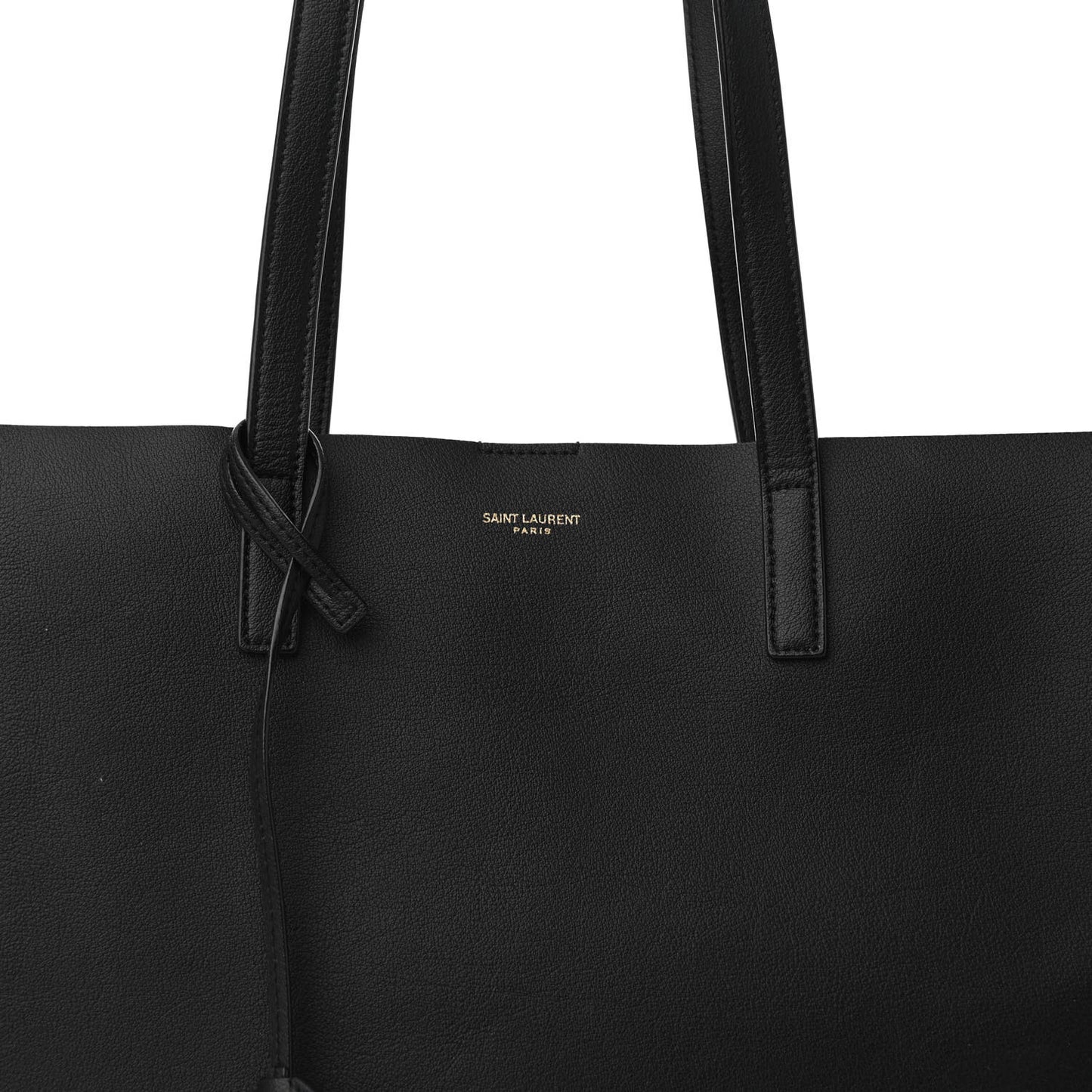 Calfskin Large Shopping Tote Black