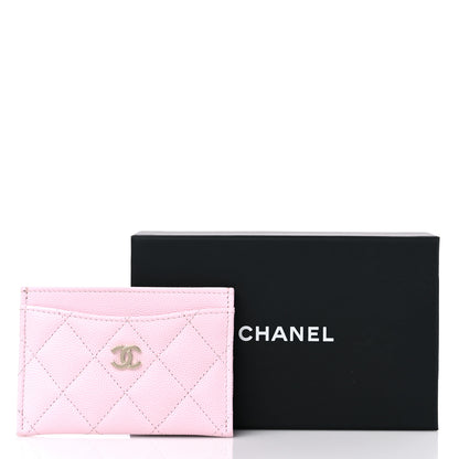 Chanel Caviar Quilted Card Holder Light Pink 9 of 9