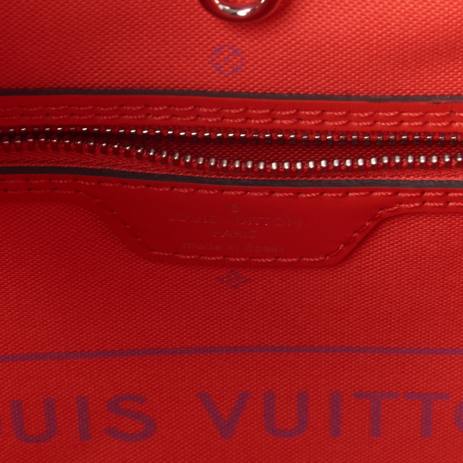 Louis Vuitton Monogram Escale Neverfull MM Rouge 7 of 8