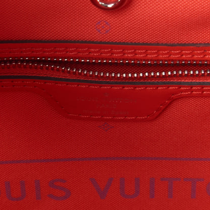 Louis Vuitton Monogram Escale Neverfull MM Rouge 7 of 8