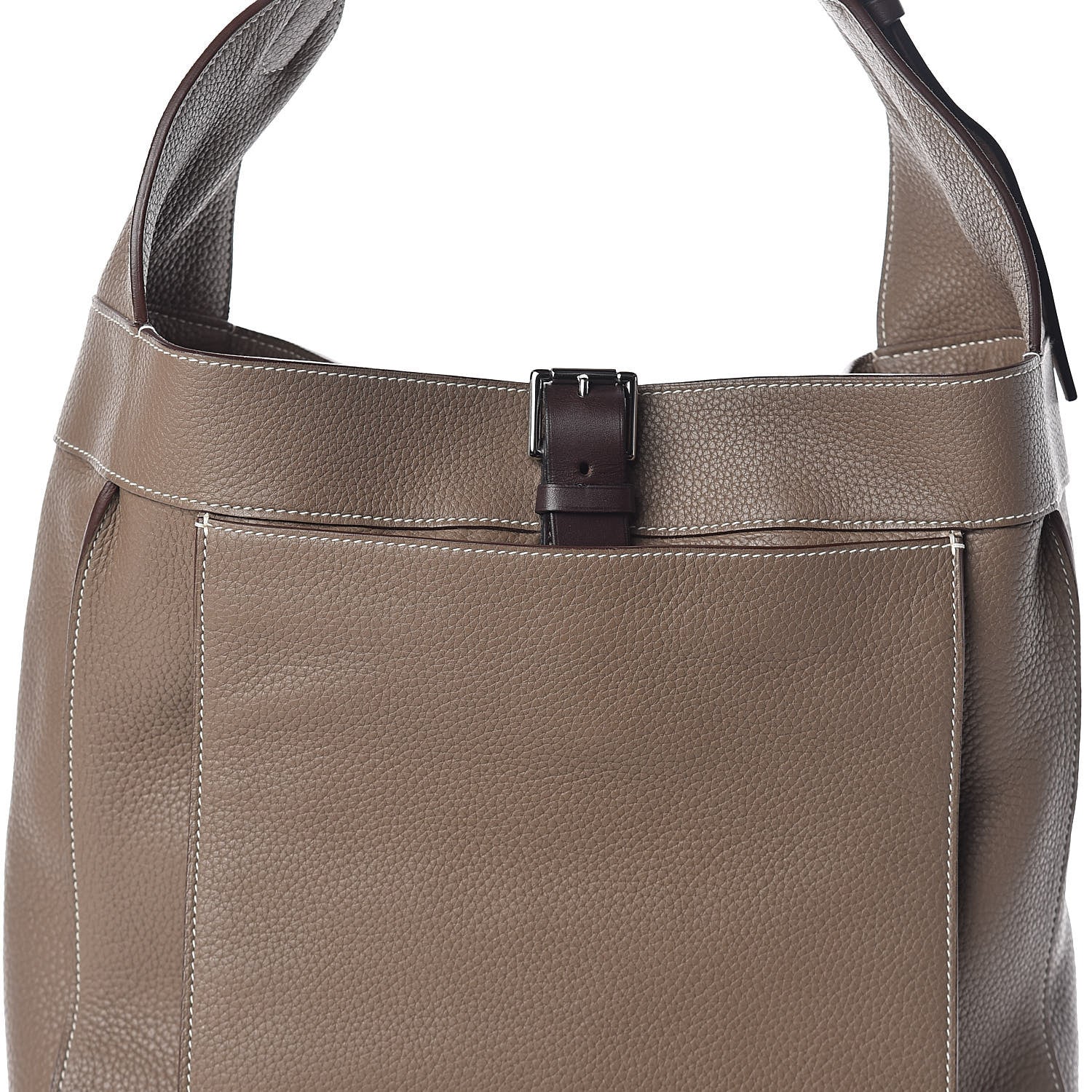 Hermes Taurillon Clemence Marwari GM Etoupe 7 of 9