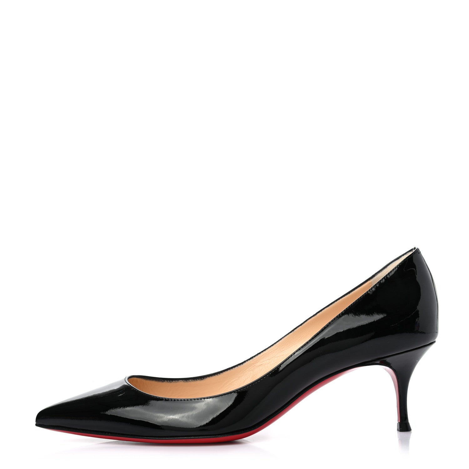 Christian Louboutin Patent Pigalle Follies 55 Pumps 39 Black 1 of 7