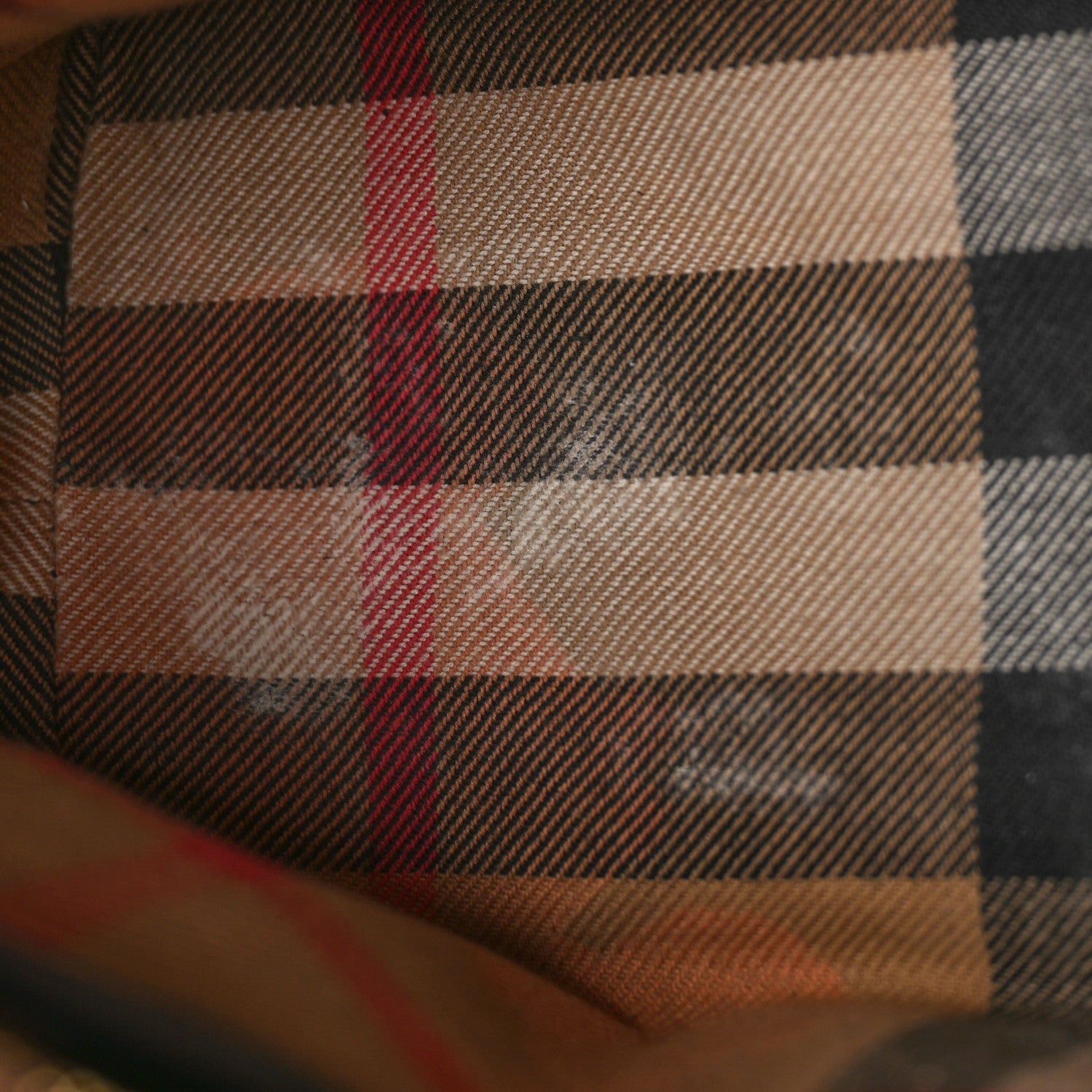 Burberry Grainy Calfskin House Check Small Banner Tote Black 12 of 12