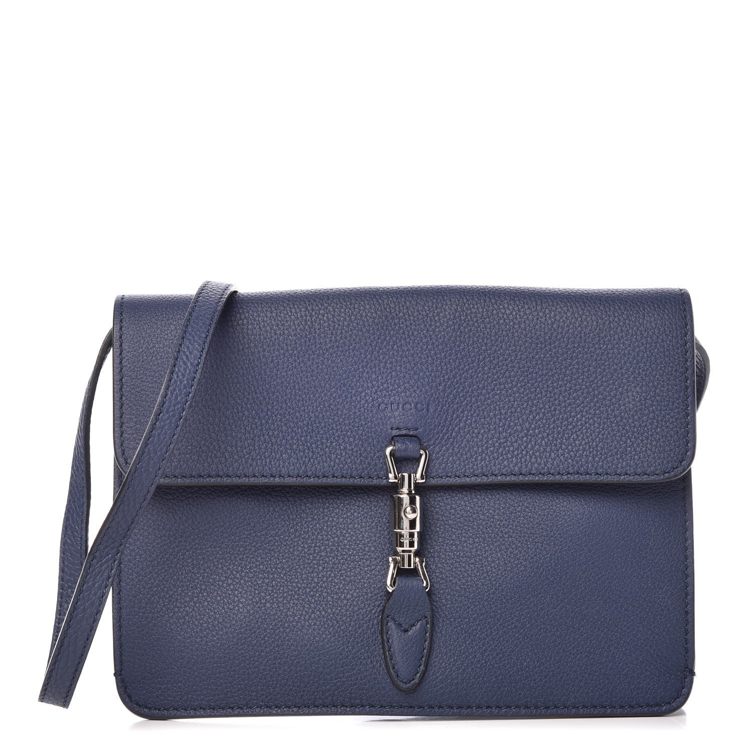 Gucci Grand Prix Calfskin Jackie Convertible Shoulder Bag Blue Marine 1 of 10