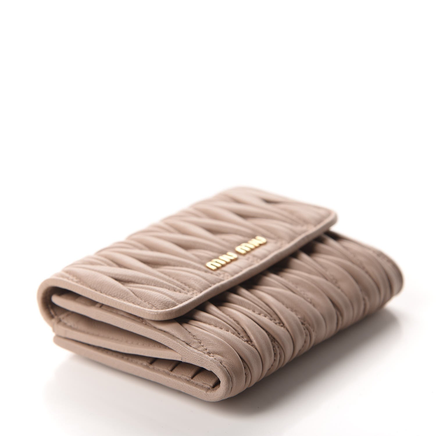 Miu Miu Nappa Matelasse Lux Flap Wallet Cammeo 4 of 7