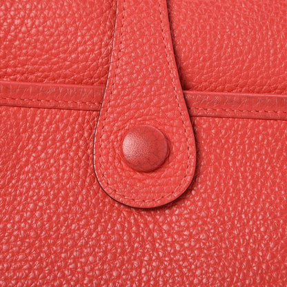 Hermes Taurillon Clemence Evelyne III PM Rouge Pivoine 10 of 16