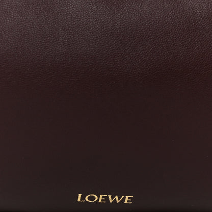 Loewe Mellow Nappa Donut Chain Large Flamenco Knot Clutch Dark Burgundy 8 of 11