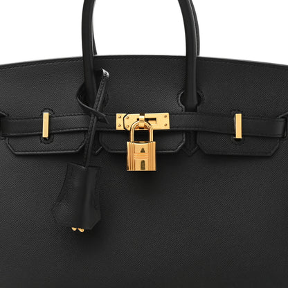 Hermes Epsom Birkin Sellier 25 Black 8 of 11