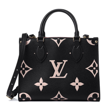 Louis Vuitton Empreinte Monogram Giant Onthego PM Black Beige 1 of 10