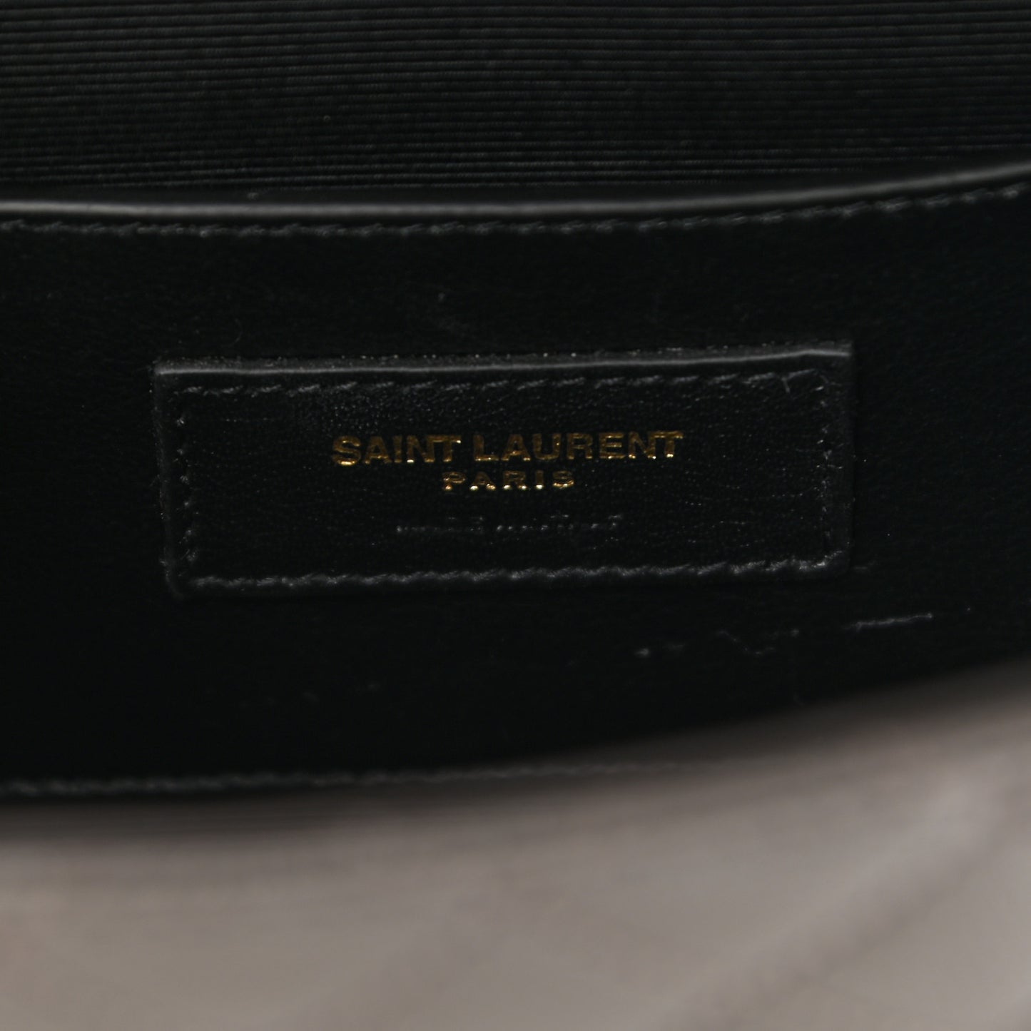 Grain De Poudre Textured Mixed Matelasse Triquilt Small Monogram Satchel Pebble
