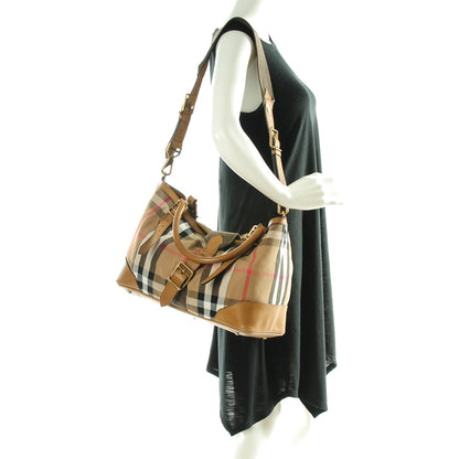 Burberry House Check Medium Clementon Tote Camel 2 of 8