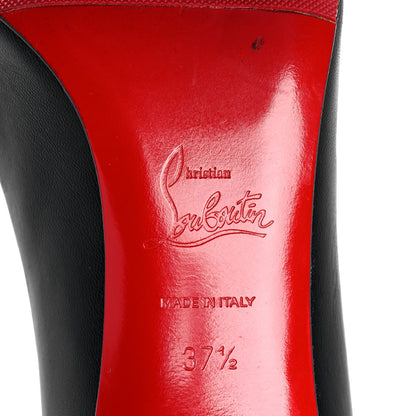Christian Louboutin Kid Cabo 85 Pumps 37.5 Black Gold 6 of 10