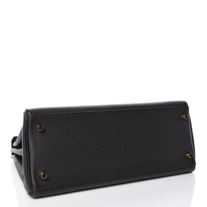 Hermes Togo Kelly Retourne 28 Black 5 of 43