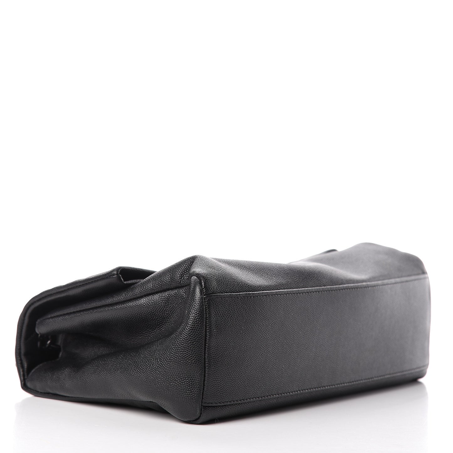 Grain De Poudre Medium West Hollywood Monogram Fold-Over Black