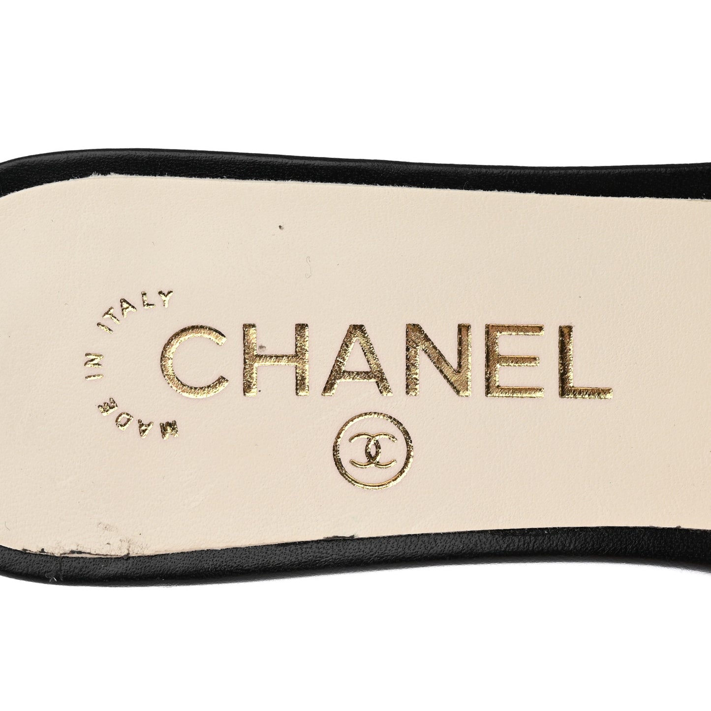 Pearl Embroidery CC Mules 37.5 Black White