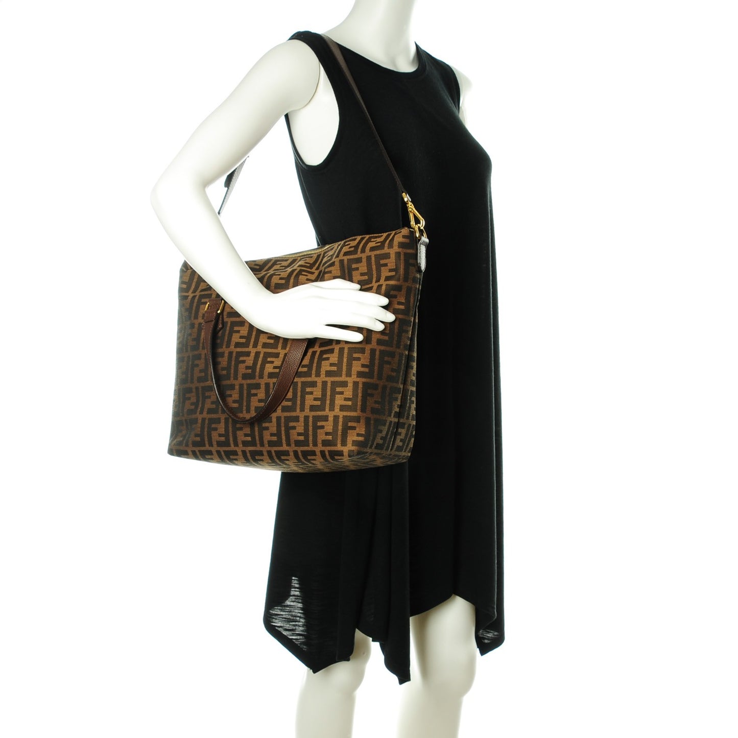 Zucca Vitello Artic Convertible Tote Tobacco Castagna