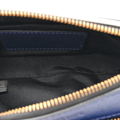 Marc Jacobs Glitter Calfskin Snake Embossed Snapshot Camera Bag Navy Silver Red 5 of 10