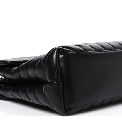 Saint Laurent Calfskin Y Quilted Monogram Medium Loulou Chain Satchel Black 9 of 10