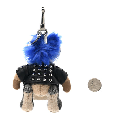Burberry Cashmere Thomas Punk Teddy Bear Keychain Charm Camel 2 of 4