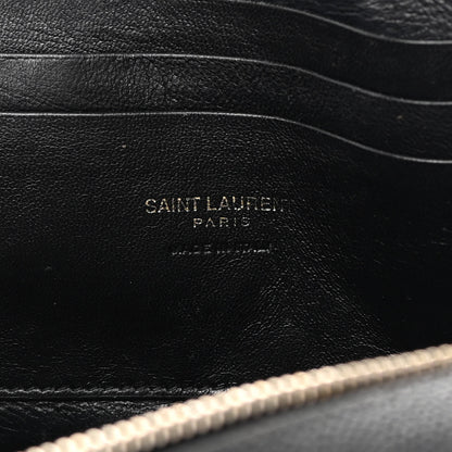 Saint Laurent Grain De Poudre Matelasse Monogram Mini Lou Camera Bag Black 6 of 14