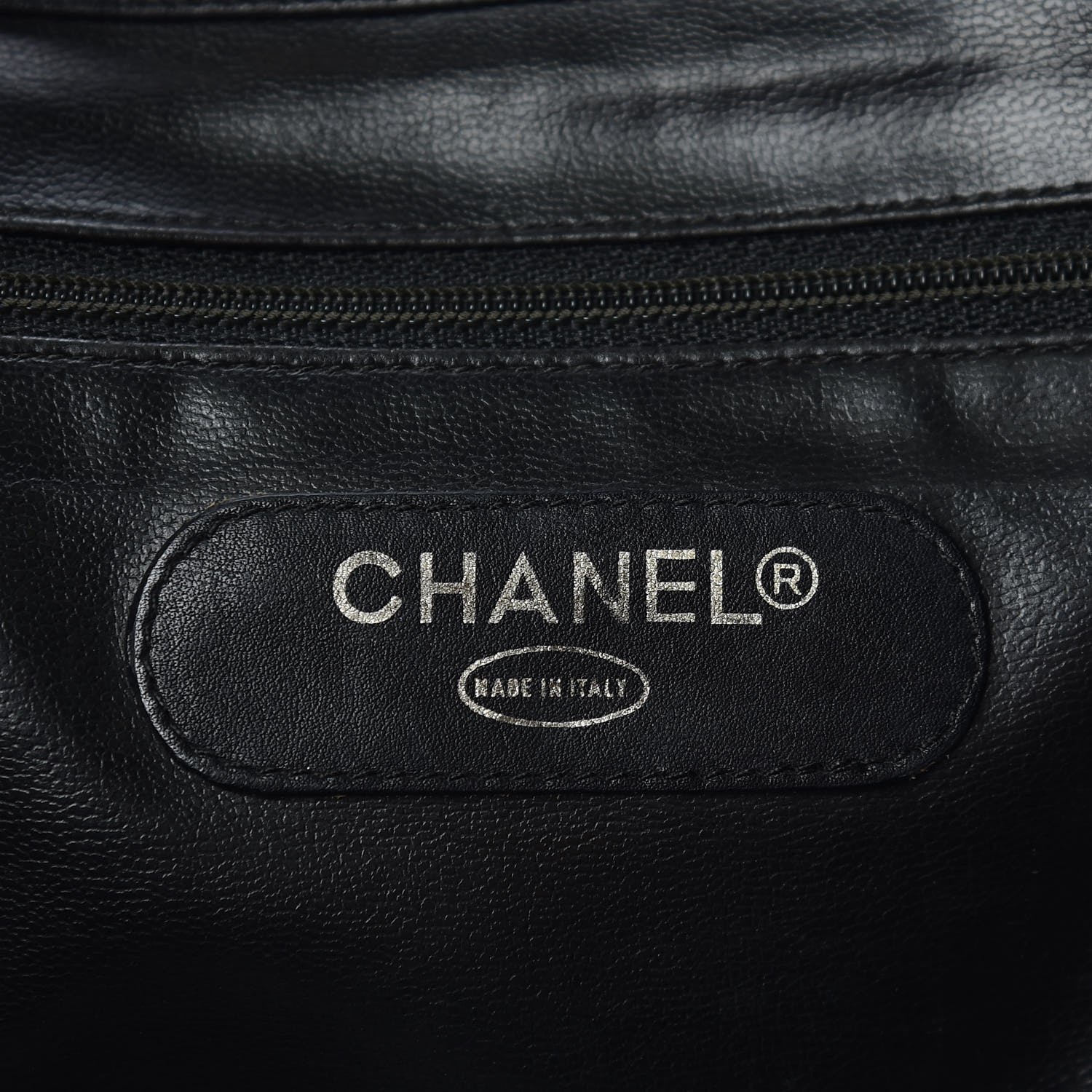 Chanel Calfskin Stitched XL Weekender Black 6 of 24