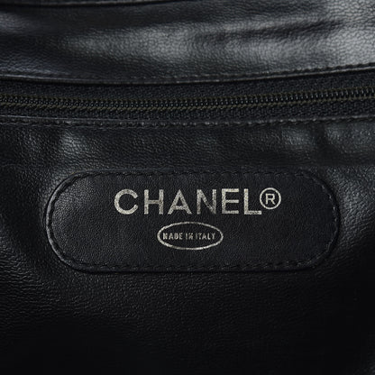 Chanel Calfskin Stitched XL Weekender Black 6 of 24