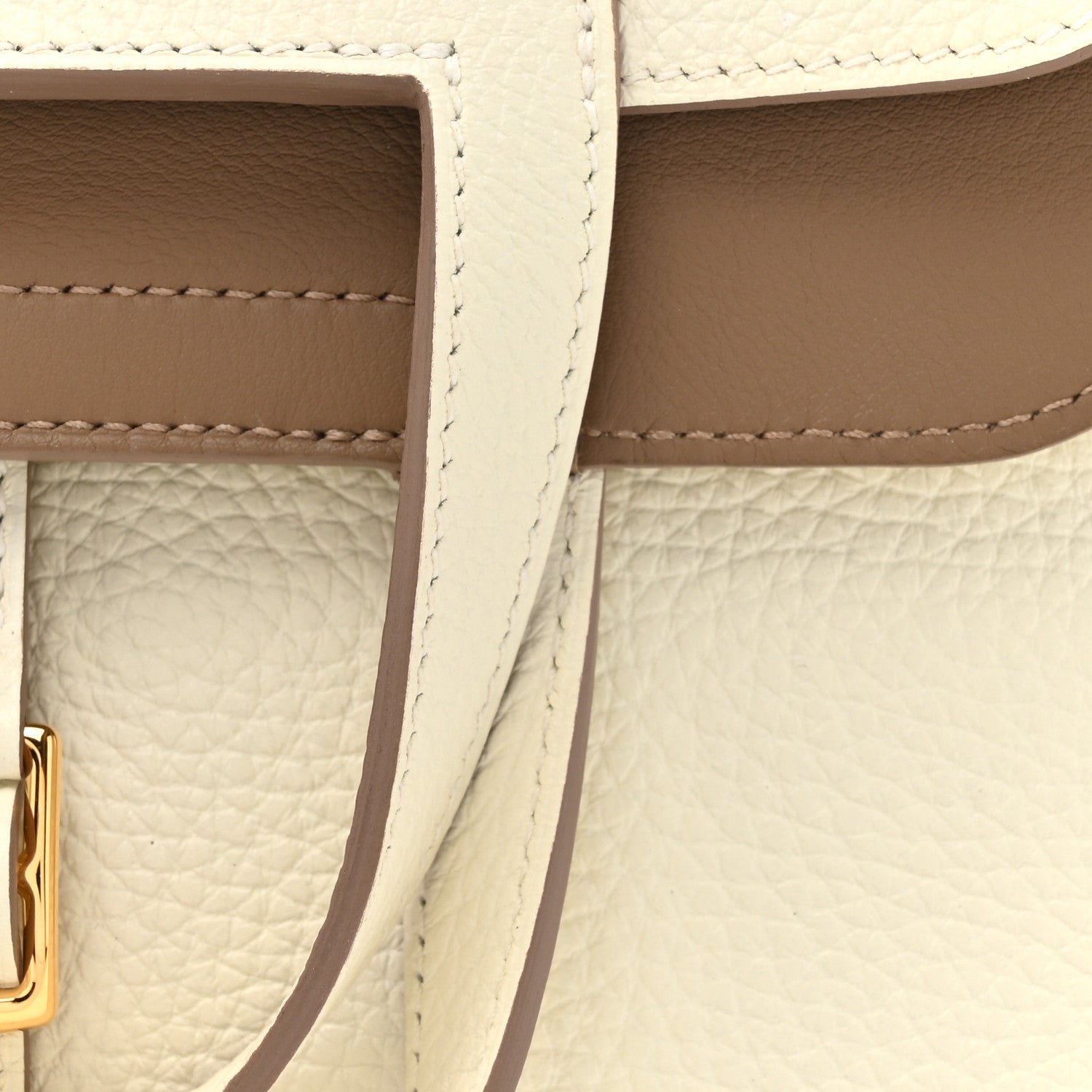 Hermes Taurillon Clemence Verso Halzan 25 Mushroom Beige De Weimar 8 of 12