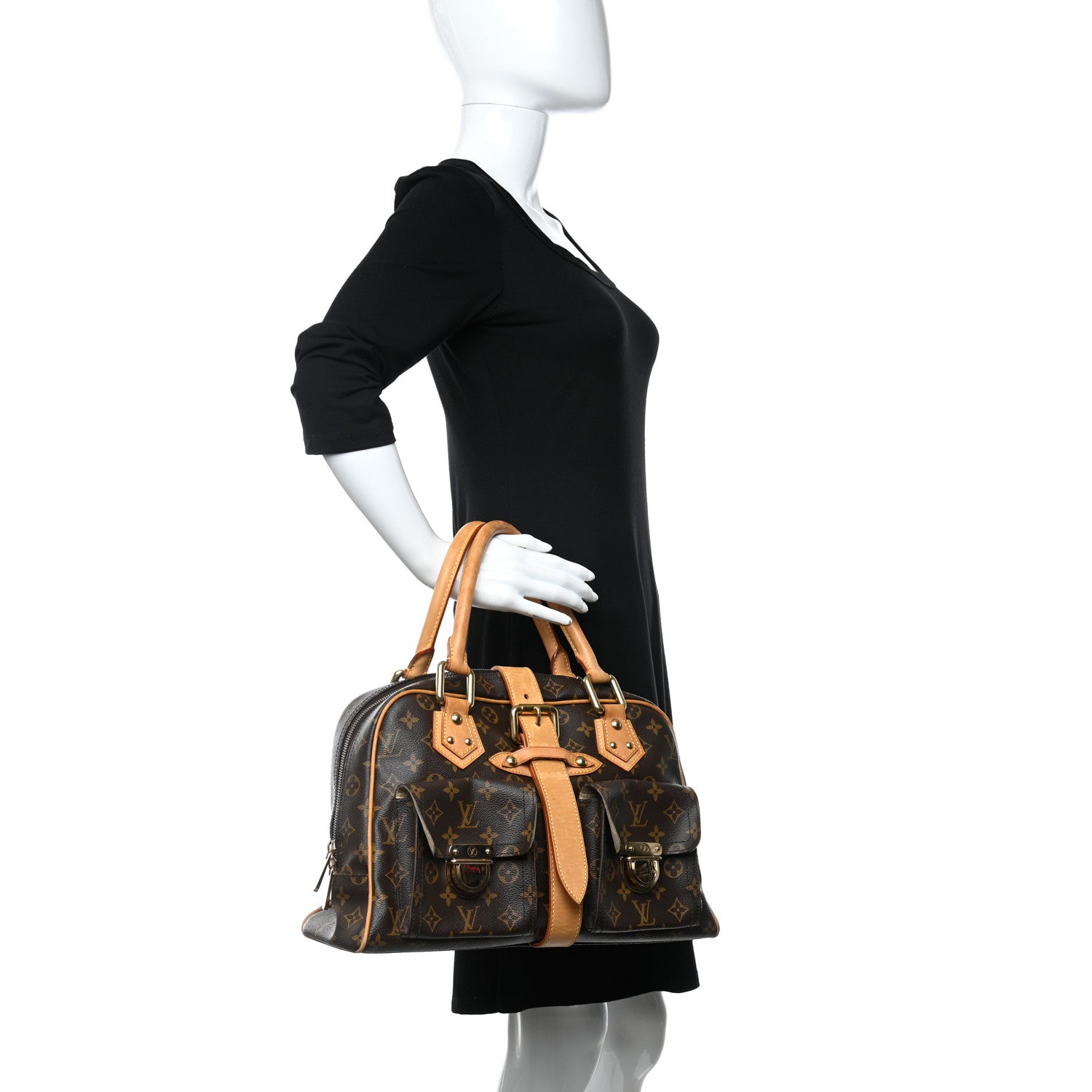 Louis Vuitton Monogram Manhattan GM 3 of 15