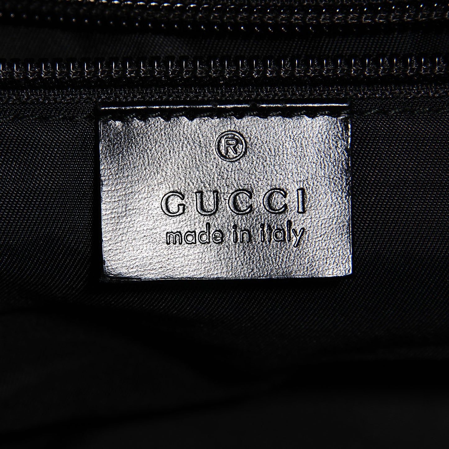 Coated Canvas Interlocking G Double Buckle Backpack Black