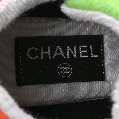Chanel Fabric Suede Calfskin CC Sneakers 39 White Multicolor 7 of 8
