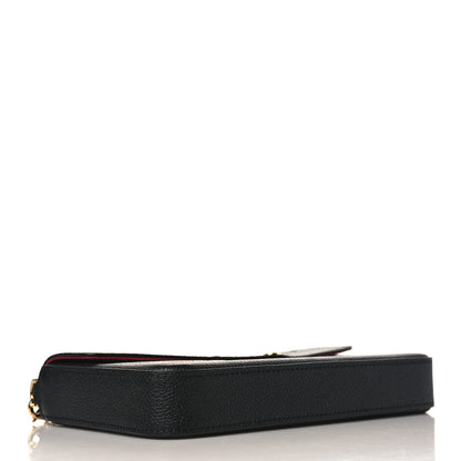 Louis Vuitton Empreinte Monogram Giant Felicie Pochette Black Beige 5 of 9