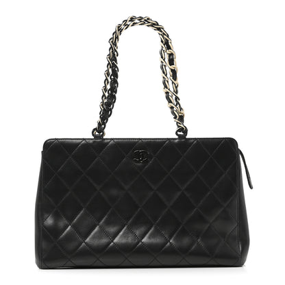 Chanel Lambskin Bekko Chain Large Shoulder Bag Black 1 of 11