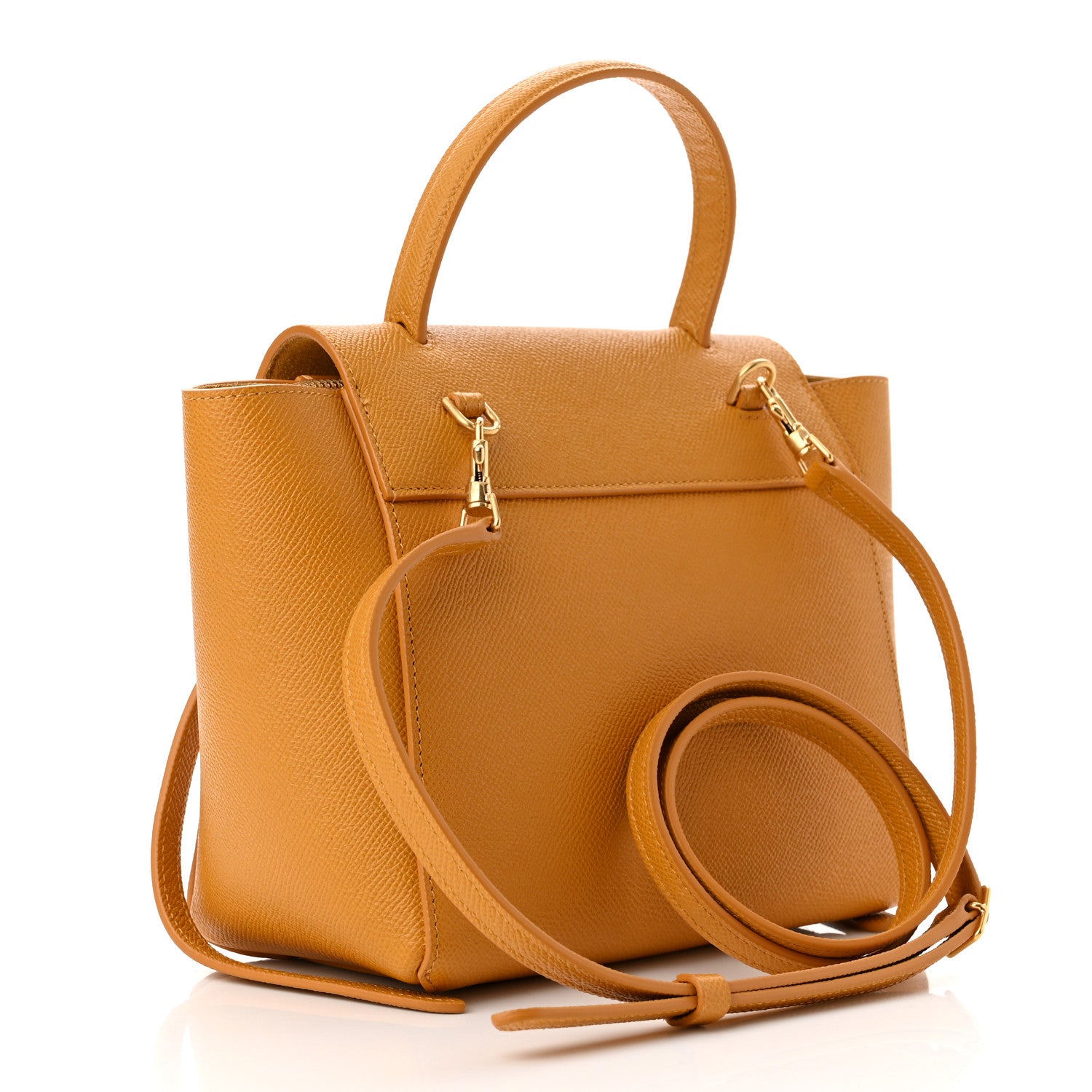 Celine Grained Calfskin Nano Belt Bag Calendula 3 of 10