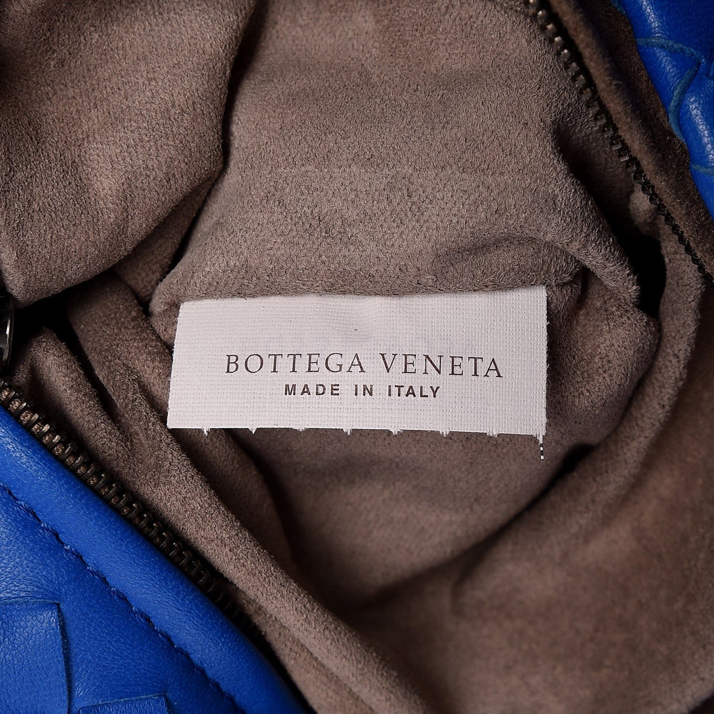 Nappa Intrecciato Medium Seamless Tote Signal Blue