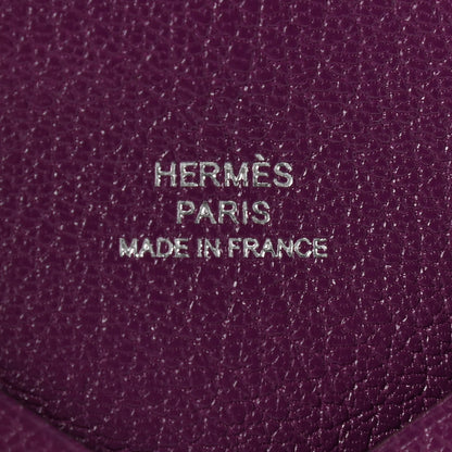 Hermes Chevre Chamkila Calvi Card Case Anemone 6 of 8